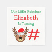 リトルトインデア子供の誕生日 スタンダードカクテルナプキン (正面)