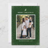 リトルトナイシンプルア雪の結晶カスタム写真 シーズンカード (正面)