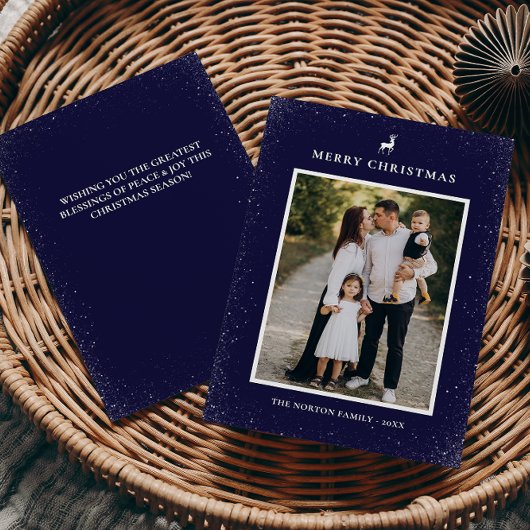 リトルトナイシンプルア雪の結晶カスタム写真 シーズンカード