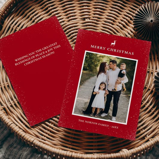 リトルトナイシンプルア雪の結晶カスタム写真 シーズンカード