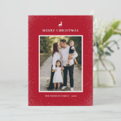 リトルトナイシンプルア雪の結晶カスタム写真 シーズンカード (スタンド正面)