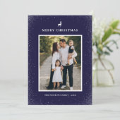 リトルトナイシンプルア雪の結晶カスタム写真 シーズンカード (スタンド正面)