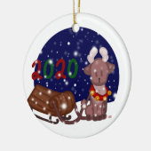 リトルトナカイオーナメント セラミックオーナメント (左)