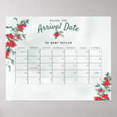 リトルトマ素朴トガール赤ちゃんシャワー推定日 ポスター (正面)