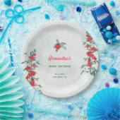 リトルトマ素朴トシックな水の色ベビーシャワー ペーパープレート (パーティー)