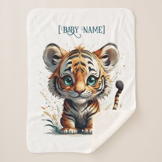 リトルトラパーソナライズされたガ シェルパブランケット (正面)