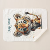 リトルトラパーソナライズされたガ シェルパブランケット (正面(横))