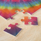 リトルトリップ(幻覚体験)のようなスワール絞り染めPhatFinishes ジグソーパズル (側面)