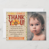 リトルトルコ秋感謝祭1stバースデーフォト サンキューカード (正面)