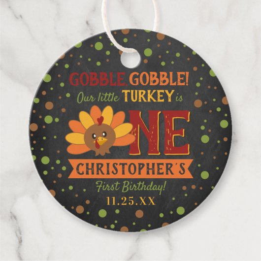 リトルトルコ秋感謝祭1st誕生日 フェイバータグ (正面)