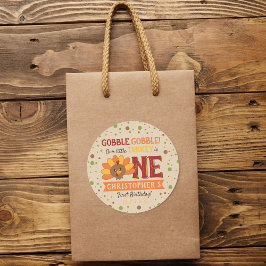 リトルトルコ秋感謝祭1st誕生日 ラウンドシール