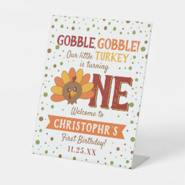 リトルトルコ秋感謝祭1st誕生日 台座サイン