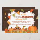 リトルトルコ誕生日パーティーの招待 招待状 (正面/裏面)