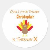 リトルトルコ誕生日 ラウンドシール (正面)