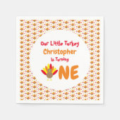 リトルトルコ1歳の誕生日 スタンダードカクテルナプキン (正面)