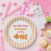 リトルトルコ1歳の誕生日 ペーパープレート (パーティー)
