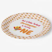 リトルトルコ1歳の誕生日 ペーパープレート (アングル)