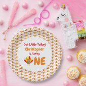 リトルトルコ1歳の誕生日 ペーパープレート (パーティー)