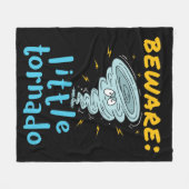 リトルトルネードに注意 フリースブランケット (正面(横))