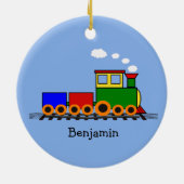 リトルトレインデザインセラミックオーナメント セラミックオーナメント (裏面)
