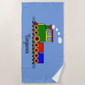 リトルトレインビーチタオル ビーチタオル (正面)