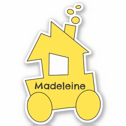 リトルトレイン誕生日パーティー シール (正面)