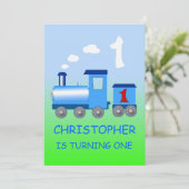 リトルトレイン1日パーティの招待状 招待状 (スタンド正面)