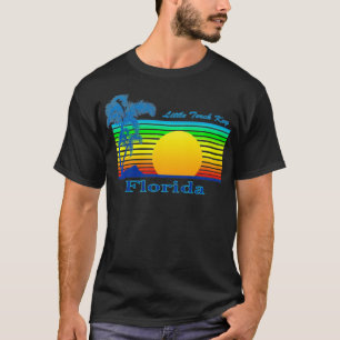 リトルトーチ鍵フロリダレトロトロピカルビーチサン Tシャツ