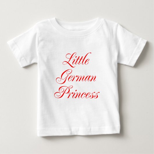 リトルドイツプリンセス ベビーTシャツ (正面)