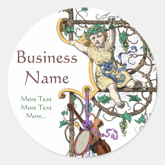 リトルドイツラインのモーゼルワインキューピッド ラウンドシール (正面)