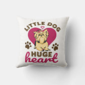 リトルドッグ巨大ハートヨークシャーテリアヨークシャーテリア クッション (裏面)