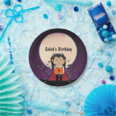 リトルドラキュラハロウィーン誕生日パーティープレート ペーパープレート (パーティー)