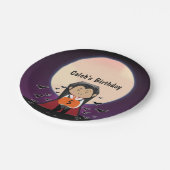 リトルドラキュラハロウィーン誕生日パーティープレート ペーパープレート (アングル)