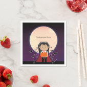 リトルドラキュラヴァンパイアハロウィーン誕生日パーティー スタンダードカクテルナプキン (インサイチュ)