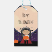 リトルドラキュラ ハロウィン お誕生日会 パーティー 景品 ギフトタグ (裏面)