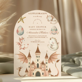 リトルドラゴンがやってくる！ベビーシャワー 招待状