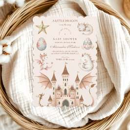 リトルドラゴンがやってくる！ベビーシャワー 招待状
