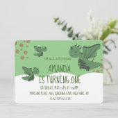 リトルドラゴンズグリッター&クラウドバースデーパーティー 招待状 (スタンド正面)