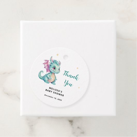 リトルドラゴンベビーシャワーありがとう フェイバータグ (インサイチュ)