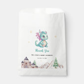 リトルドラゴンベビーシャワーありがとう フェイバーバッグ (正面)