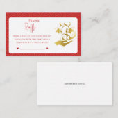 リトルドラゴンベビーシャワーおむつラッフル エンクロージャーカード (正面/裏面)