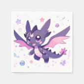 リトルドラゴンベビーシャワー スタンダードカクテルナプキン (正面)