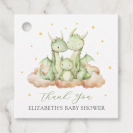 リトルドラゴンベビーシャワー フェイバータグ