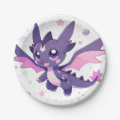 リトルドラゴンベビーシャワー ペーパープレート (正面)