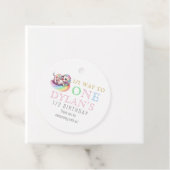 リトルドラゴン半分に1つのピンク6ヶ月誕生日 フェイバータグ (インサイチュ)