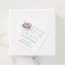 リトルドラゴン半分に1青6ヶ月誕生日 フェイバータグ