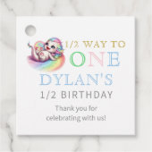 リトルドラゴン半分に1青6ヶ月誕生日 フェイバータグ (正面)