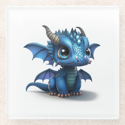 リトルドラゴン ガラスコースター (正面)