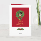 リトルドラマー少年クリスマスカード カード (裏面)