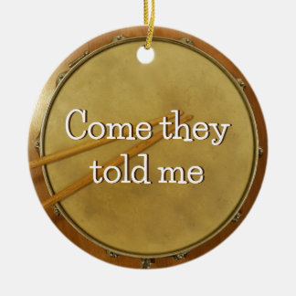 リトルドラムスネールドラム セラミックオーナメント